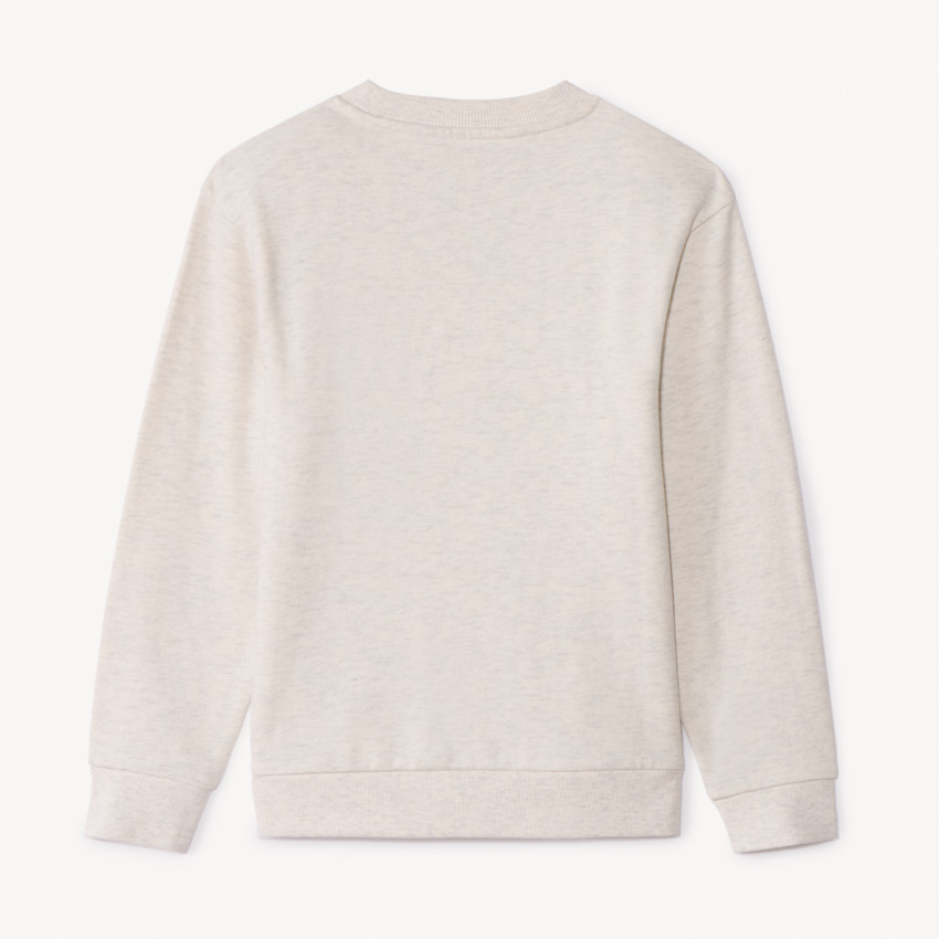 Sweatshirt van effen fleece jongens 
