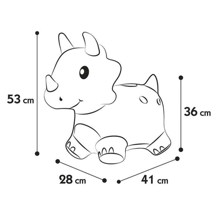 Dinosaure rebondissant ballon sauteur en tissus 18m+ 