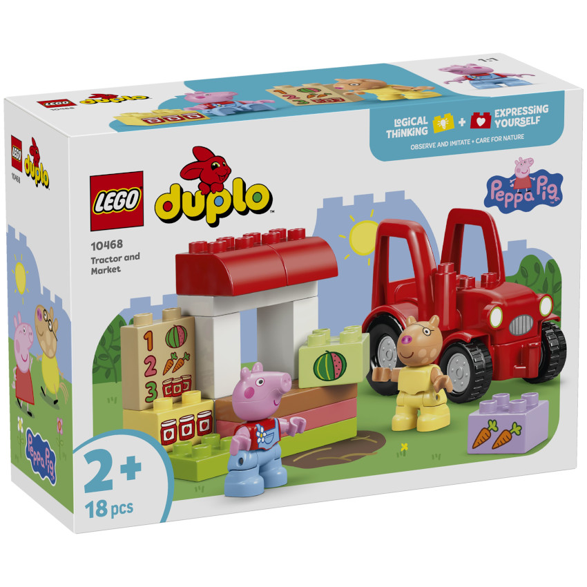 A THEME LEGO DUPLO - PEPPA PIG TRACTEUR ET MARCHÉ - 18PCS - 2+ 