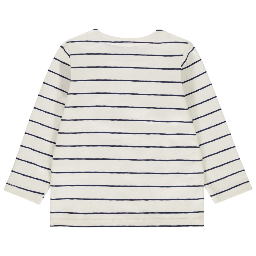 Marinière avec puff print pour bébé garçon 