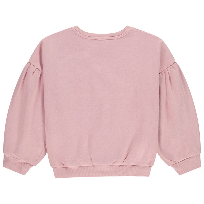 Sweat oversize à fleurs en bouclettes pour fille 