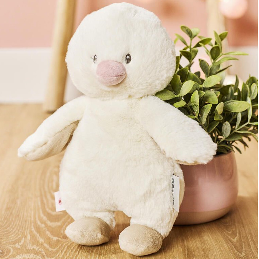Knuffel eendje - Fanfan - Zand - 30 cm 