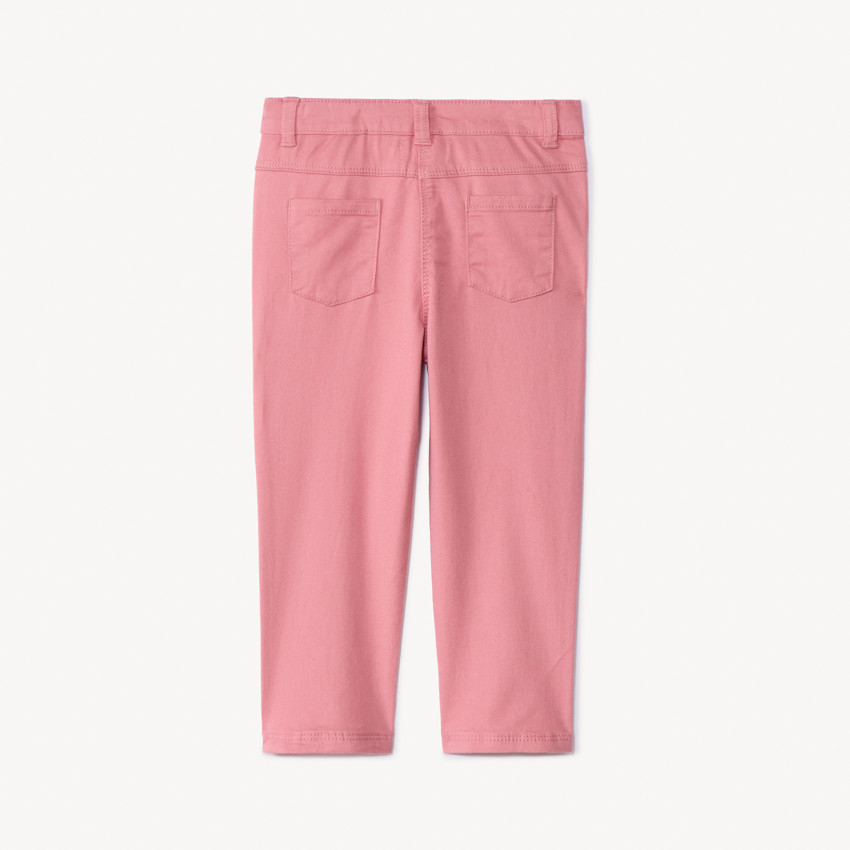 Pantalon en twill uni pour bébé fille  