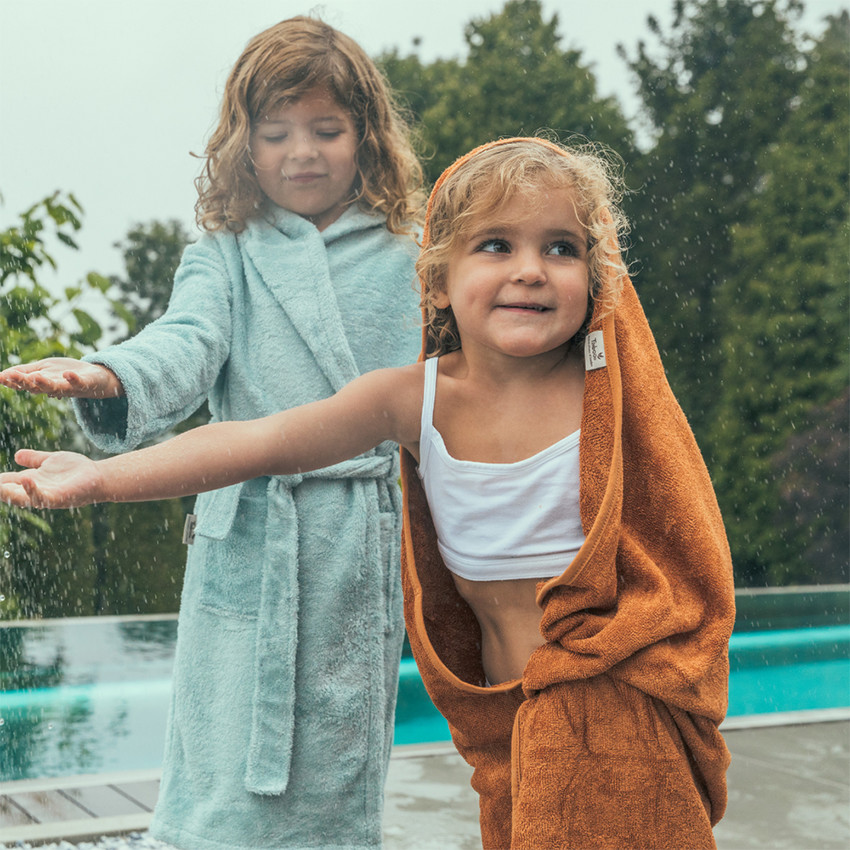 Cape de bain XL 95X95cm Sunrise Orange 