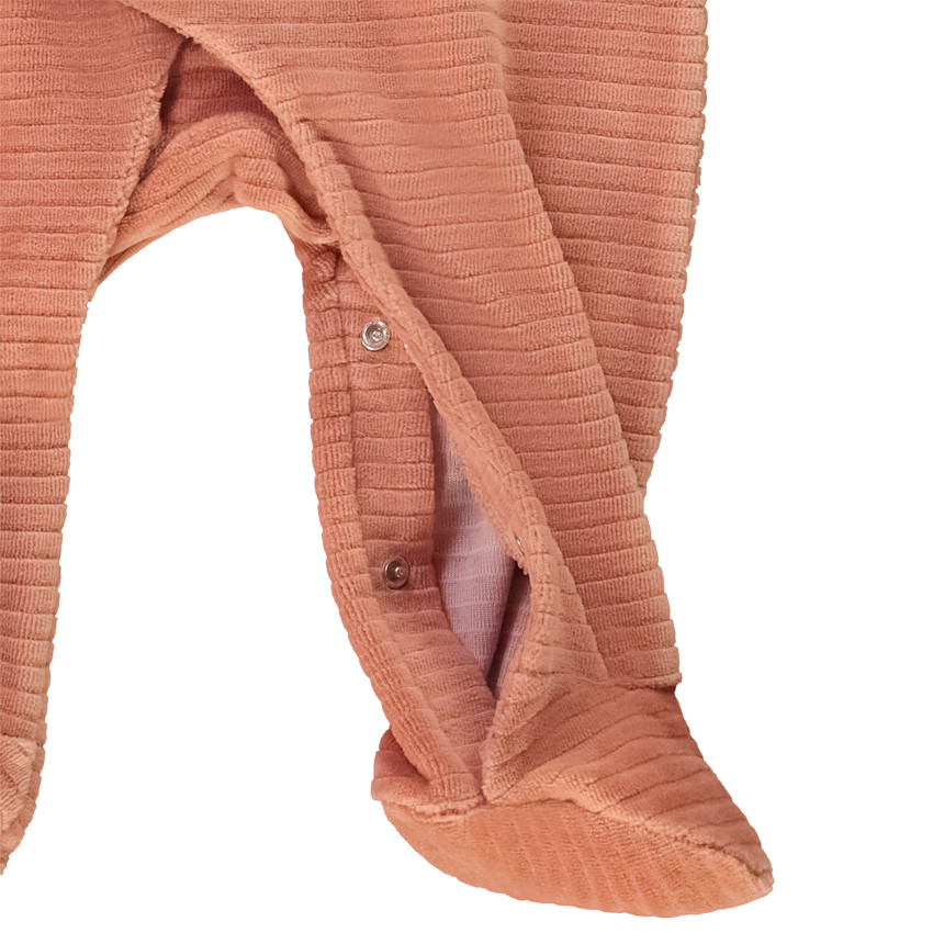 Dors-bien en velours fantaisie patch hippopotame pour bébé 