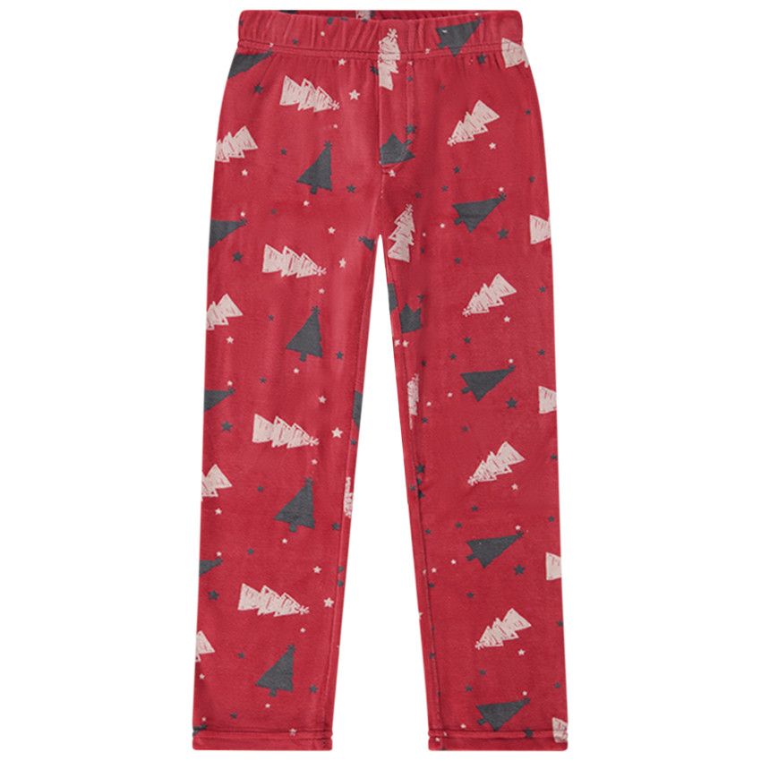 Pyjama 2 pièces en velours imprimé noël pour garçon 
