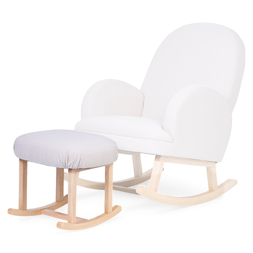 Voetensteun voor rocking chair Linnen Beige 
