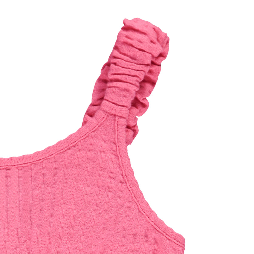 Effen jersey combishort voor meisjes 