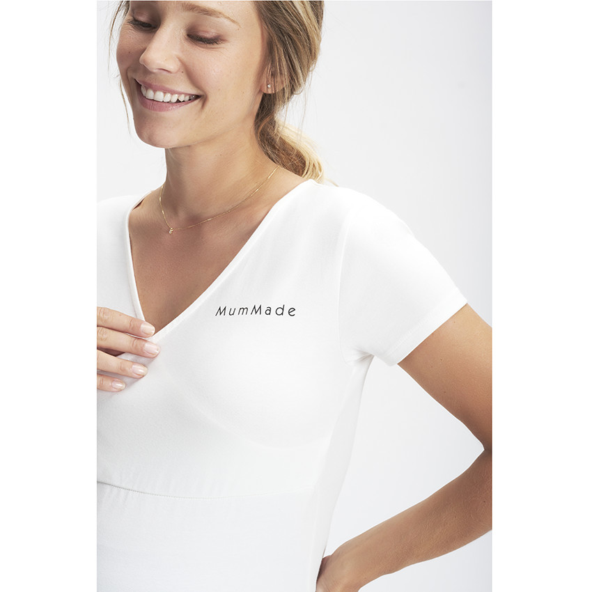 Zwangerschaps- en borstvoedingspyjama T-shirt 