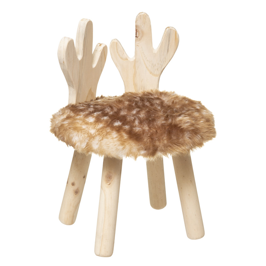 Tabouret en bois pour enfant - Cerf 