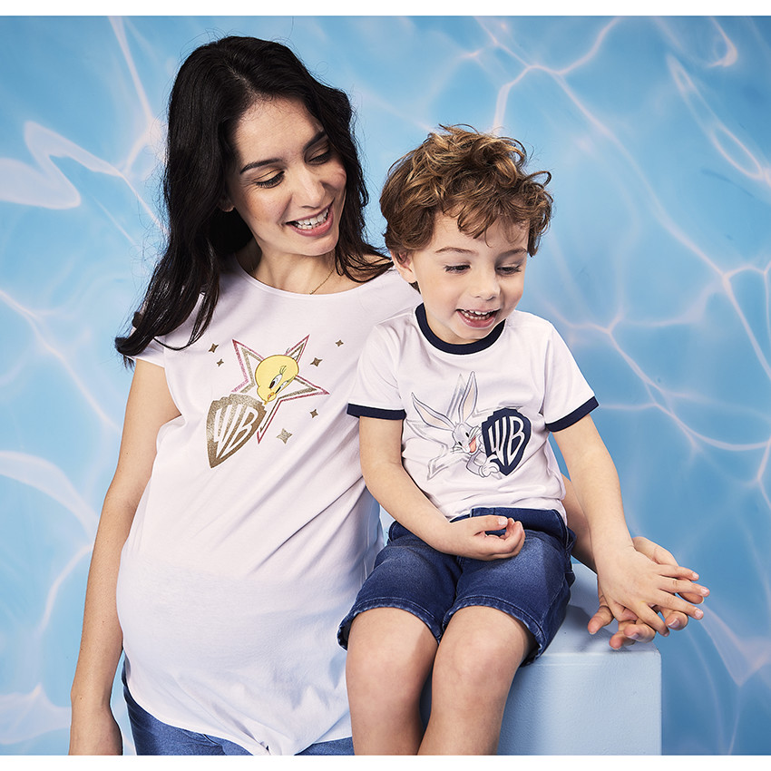 T-shirt manches courtes print Titi Warner Bros pour femme 