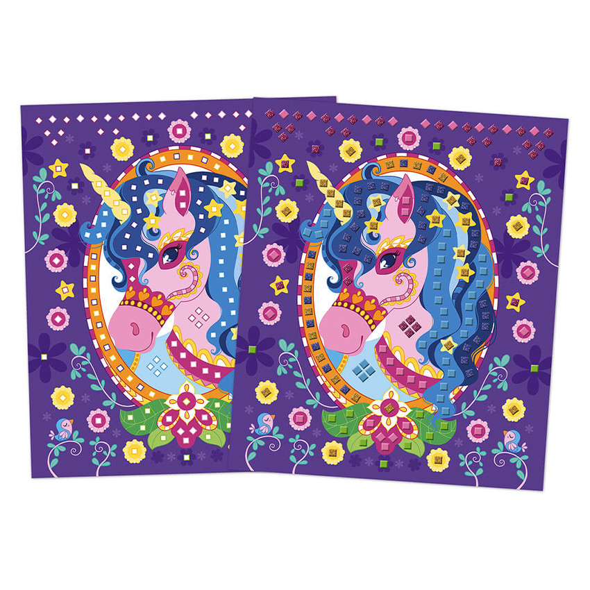 Set Créatif Mosaïques en Mousse Poneys et Licornes 