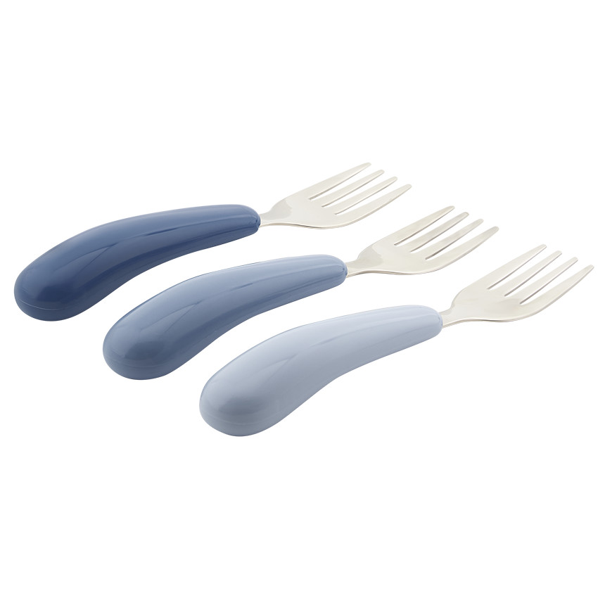 Lot de 3 fourchettes en métal Miamix bleu 