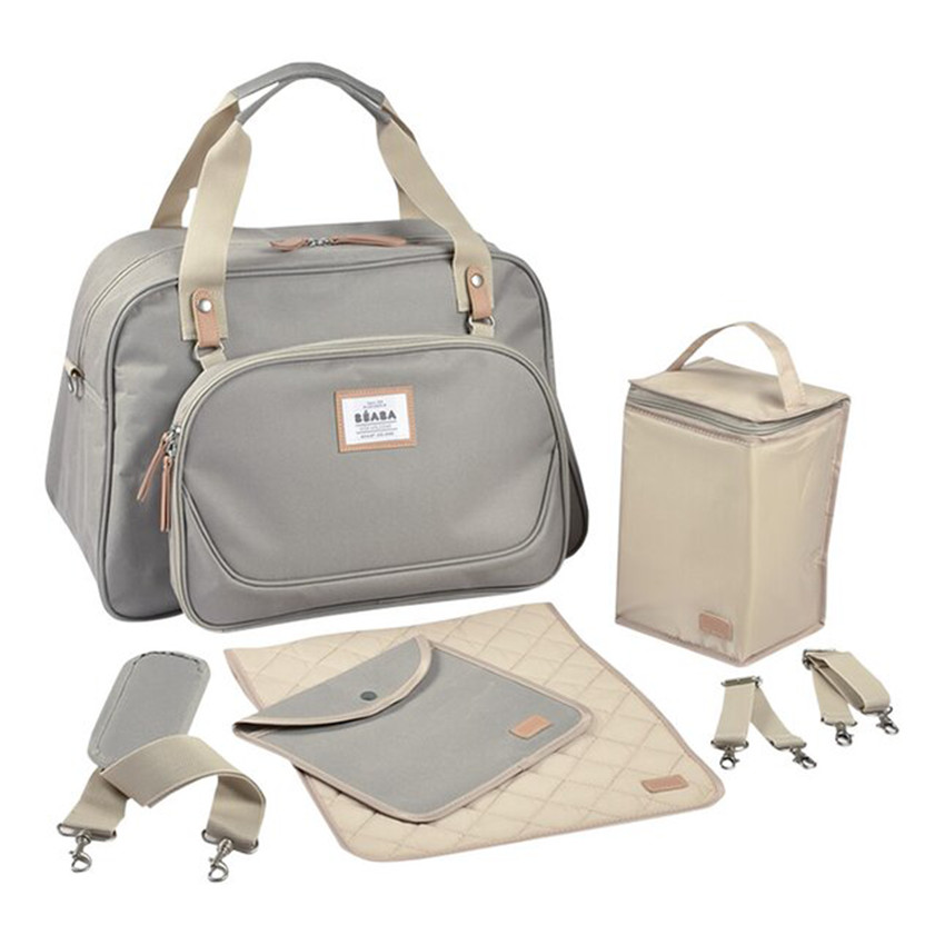 Sac à langer Genève II Vintage Gris Velours 