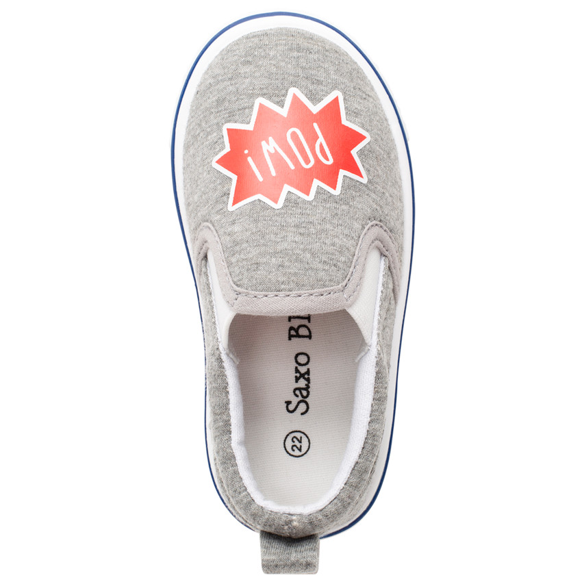 Lage sneakers van stof met fantasieprint 