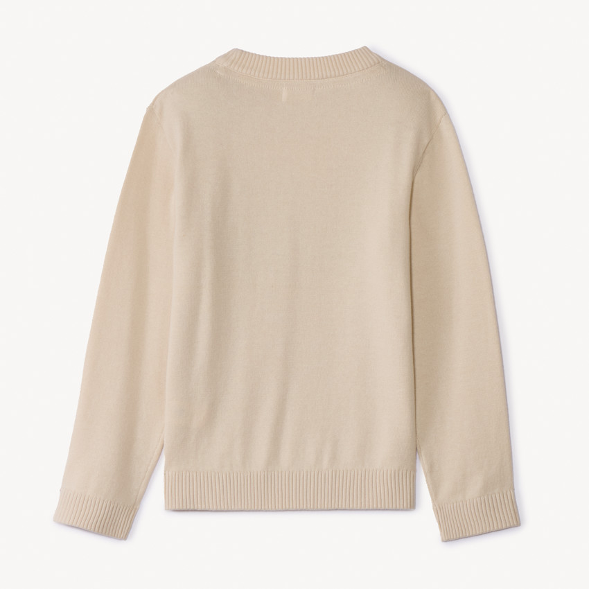 Pull en tricot printé pour garçon 