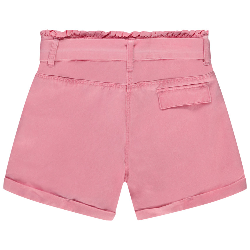 Short paperbag met strikceintuur voor meisjes 