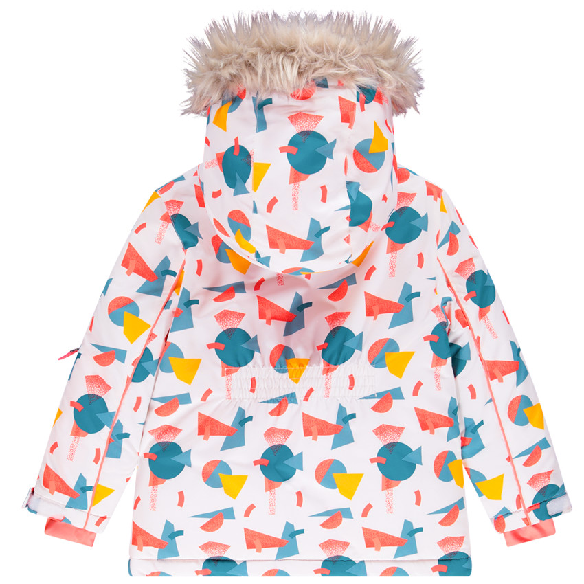 Blouson de ski pour fille à motif graphique 