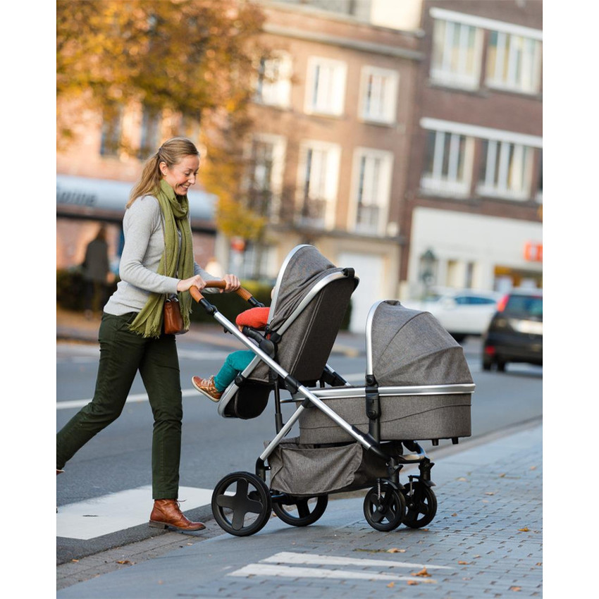 Frame wandelwagen 1GO2 1 of 2 opeenvolgende kindjes of voor tweelingen 