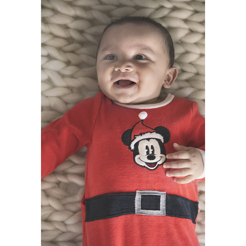 Fluwelen kerstslaappakje met Disney Mickey 