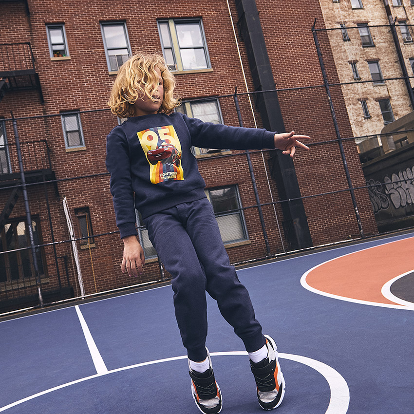 Joggingbroek in fleece voor jongens 