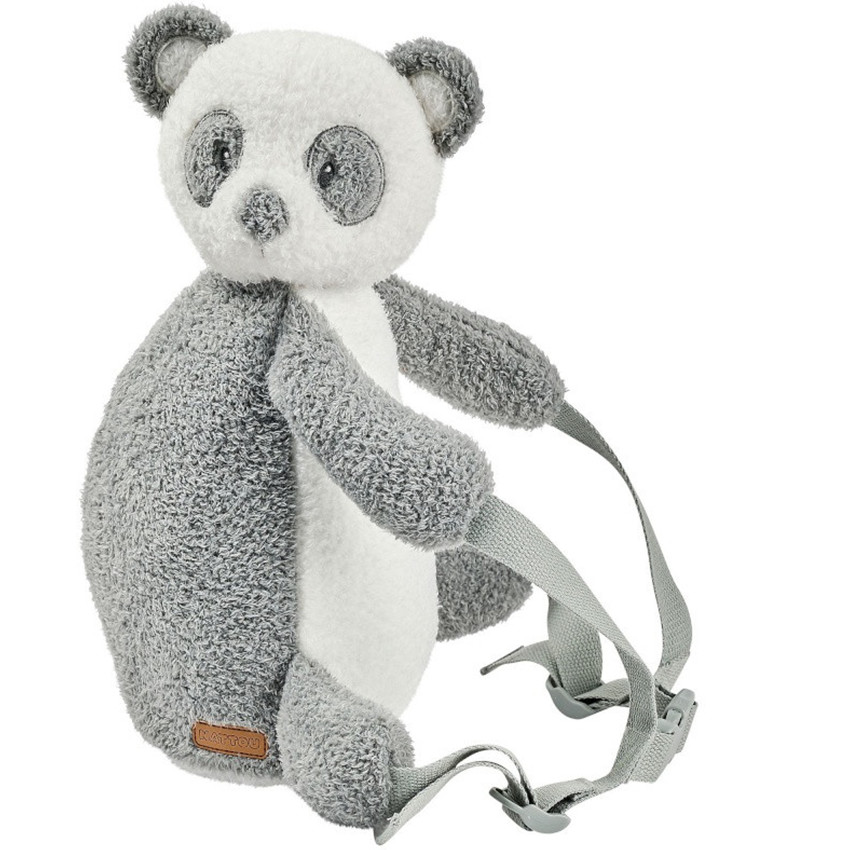 Sac à dos Teddy panda - Gris/blanc 