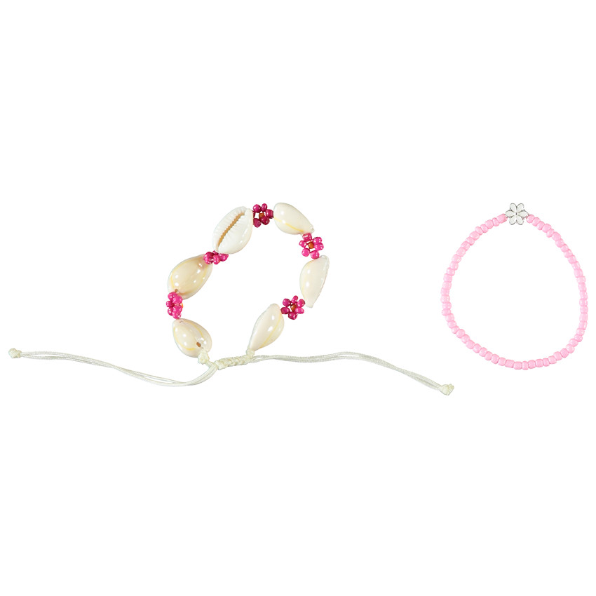 Set van 2 armbanden met bloemen voor meisjes 