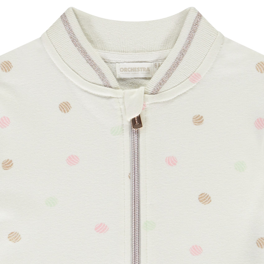 Vest teddy in fleece met schelpenprint voor meisjes 