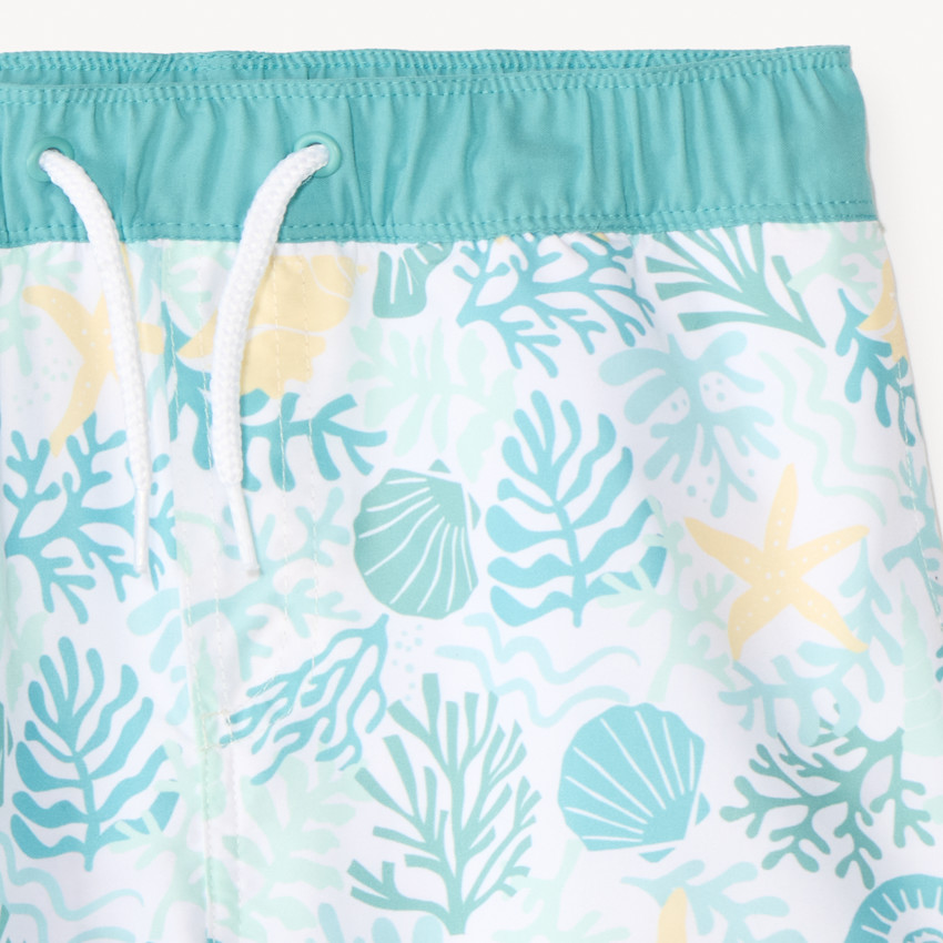 Zwemshort met schelpenmotief jongens 