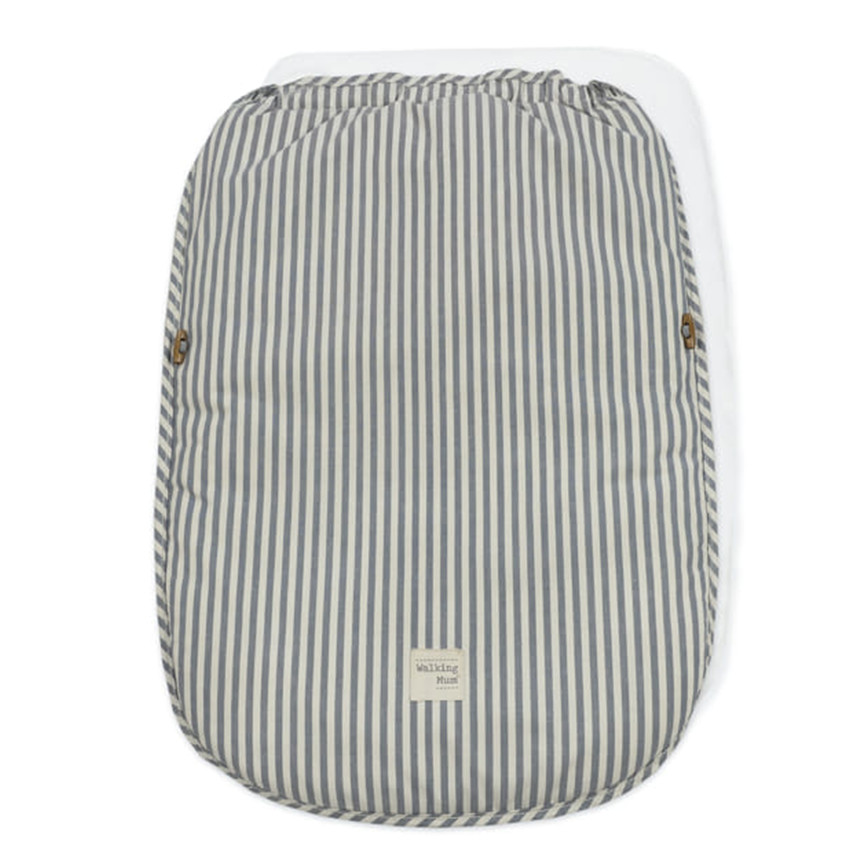 Voetenzak kinderwagen tussenseizoen universeel Vichy/Stripes Matcha 