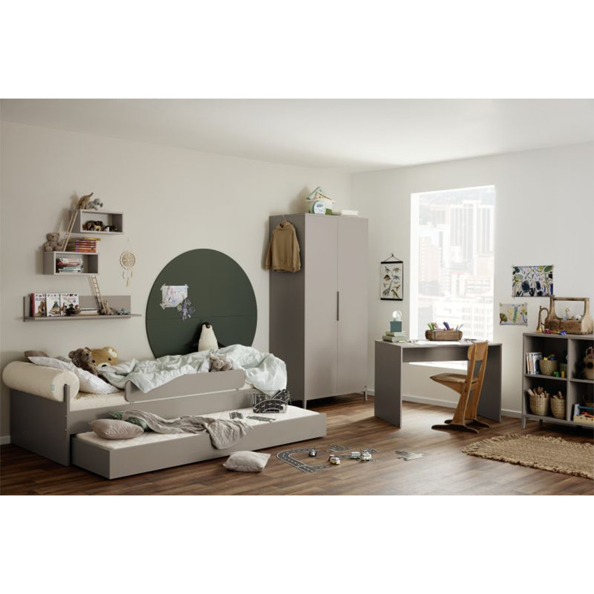 Lit Brother Stu Mezzanine 90x200cm Taupe 