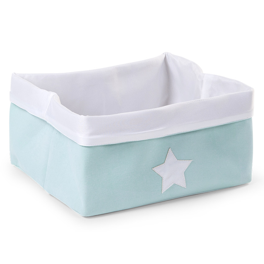 Panier de rangement 40 x 30 x 20 cm - Mint bleu  