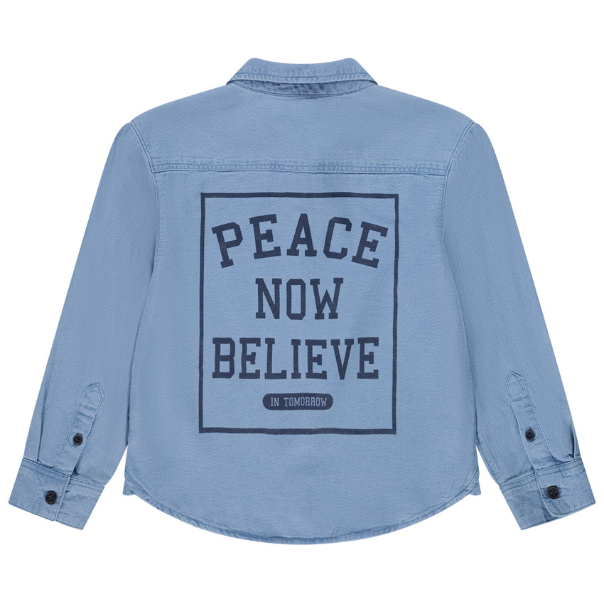 Chemise manches longues printée pour garçon 