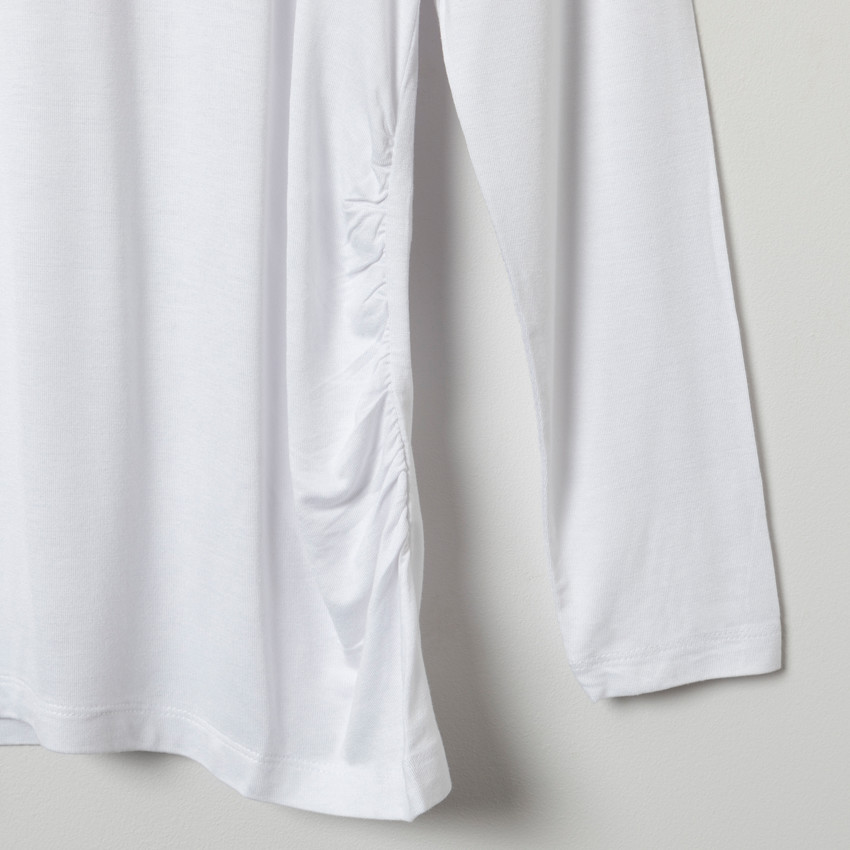 Zwangerschaps-T-shirt met lange mouwen en gedrukt opschrift 