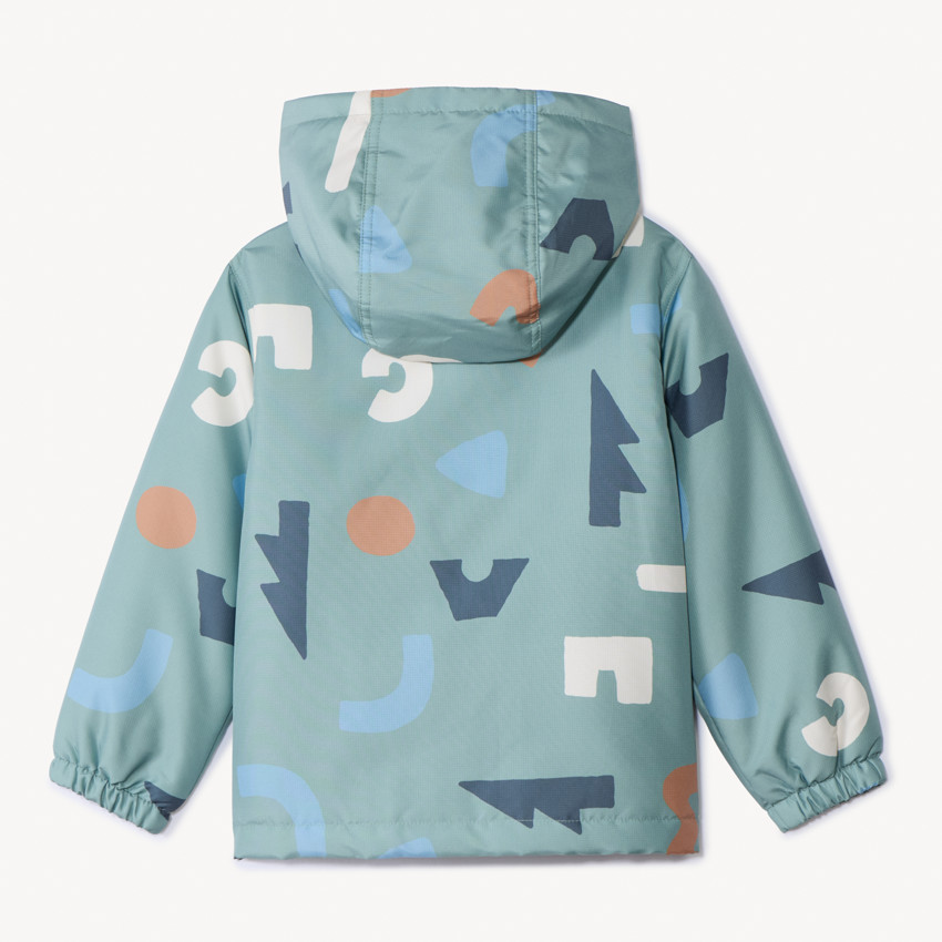 Coupe-vent à capuche imprimé arty pour garçon  