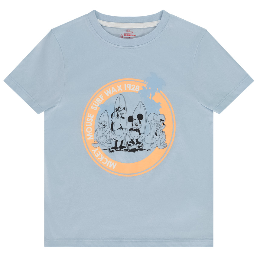 T-shirt manches courtes print fantaisie Mickey Disney pour garçon 
