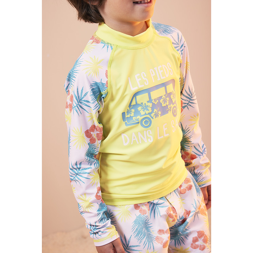 Langarmig UV-werend T-shirt met print voor jongens 