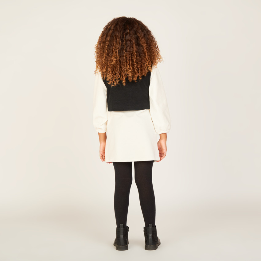 Jurk met lange mouwen 2-in-1 voor meisjes 