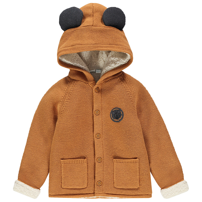 Veste à capuche en tricot pour bébé garçon 