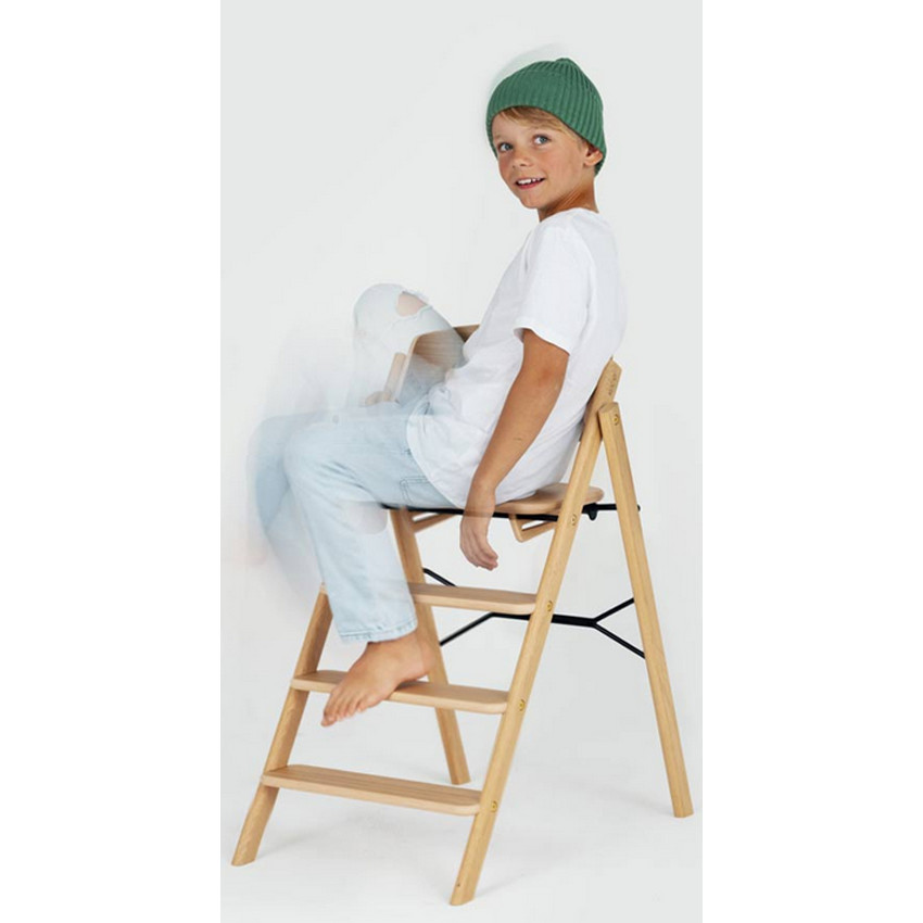Hoge stoel Kaos Klapp evolutief opvouwbaar Eik 