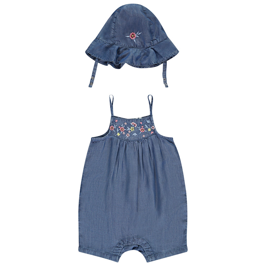 Twee-delige jeanslook set met charlotte voor meisjes 