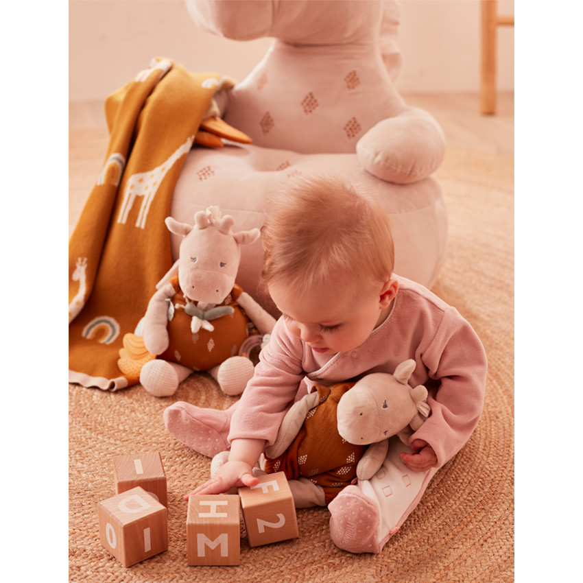 Peluche en veloudoux Tiga la girafe 40 cm 