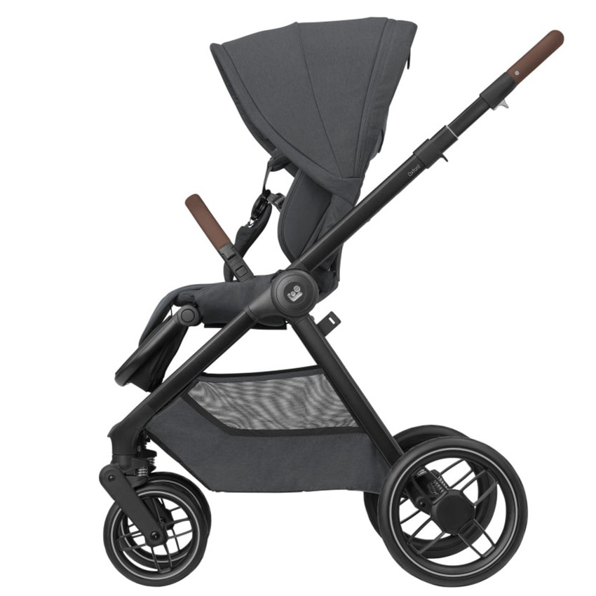 Poussette Oxford Plus + nacelle Twillic Graphite 