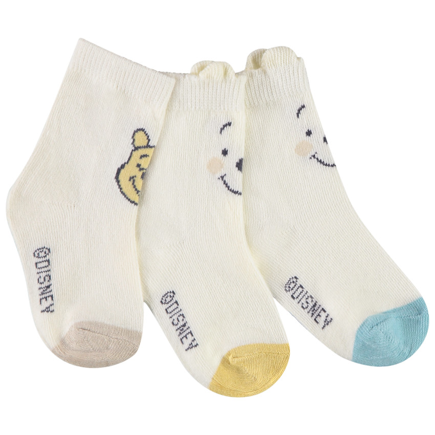 Lot de 3 paires de chaussettes Winnie Disney pour bébé garçon 