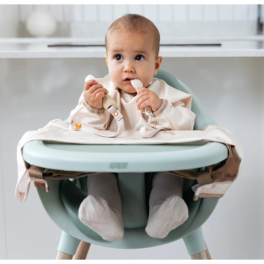 Set de couverts Handi Cuillère & Fourchette avec clip d'attache Fawn 6m+ 