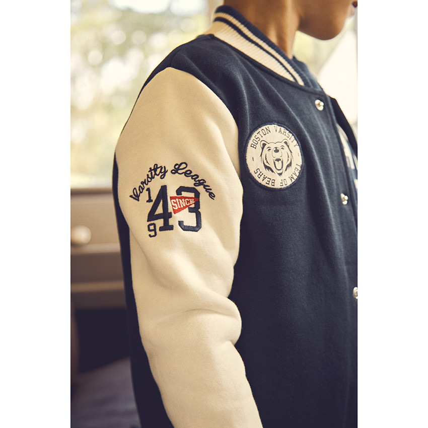 Jas van fleece met bouclés voor jongens 