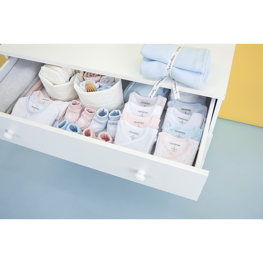 Dors-bien en coton à imprimés placés pour bébé fille 