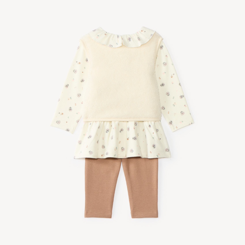 Ensemble 3 pièces bébé fille motif Minnie Disney 