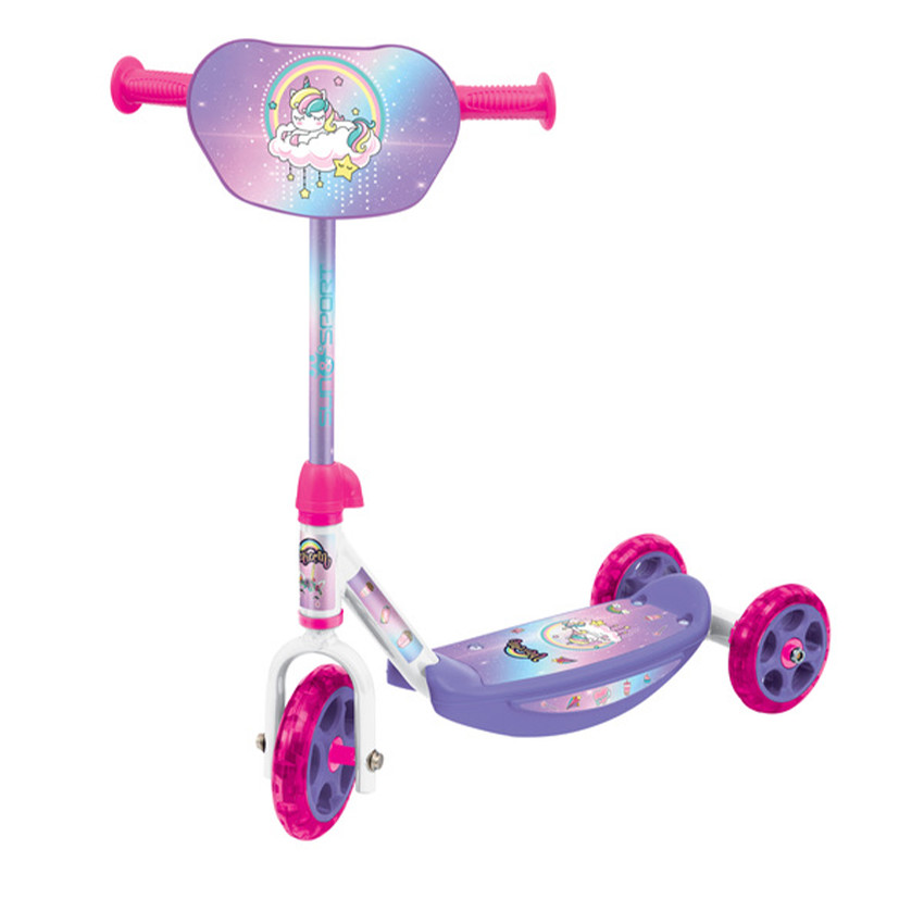 Trottinette 3 Roues Rose Licorne  