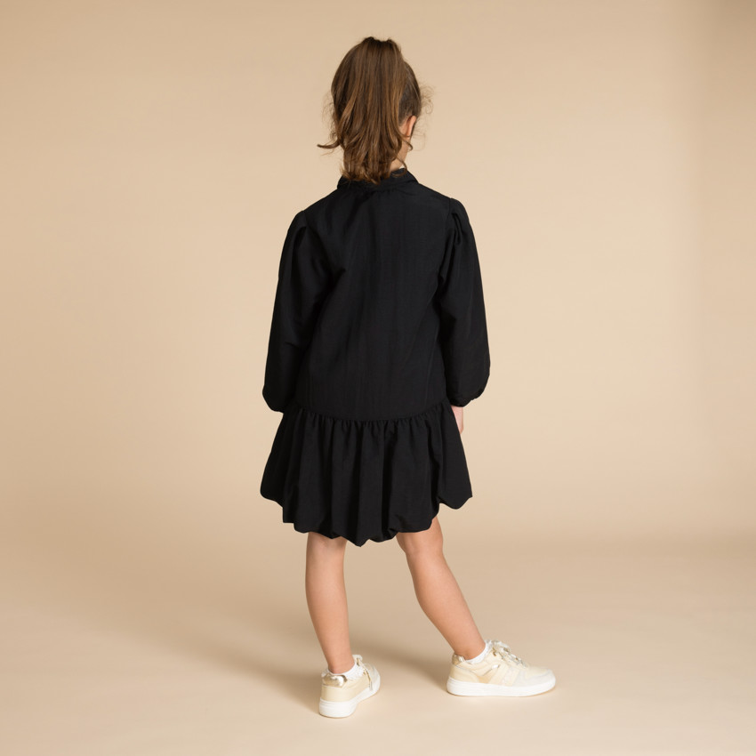 Hemdkleed van stof met strass voor meisjes 